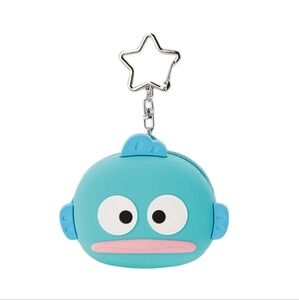 Sanrio Hangyodon Silicon Pouch Coin Purse with Star Keychain